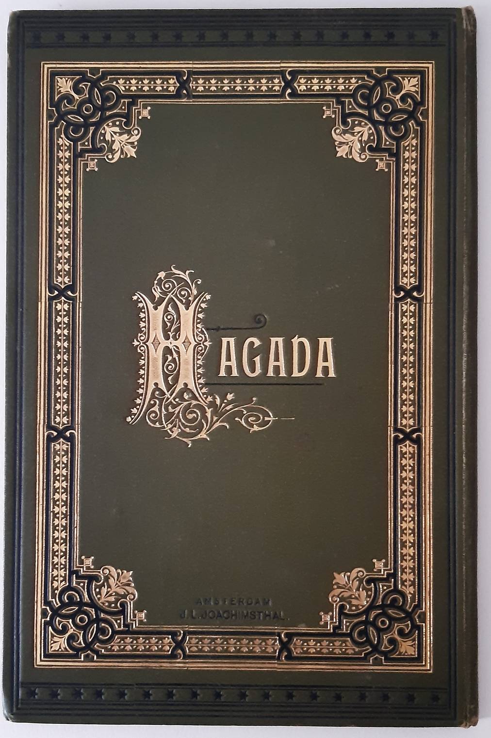 MULDER, S.I. Seder Haggadah le-Leilei Pesach im Targum Holandit. Hagadah of Voordracht voor de beide eerste avonden van het Paaschfeest,  Met de Nederduitsche vertaling van Dr. S.I. Mulder. Negende druk (met platen).