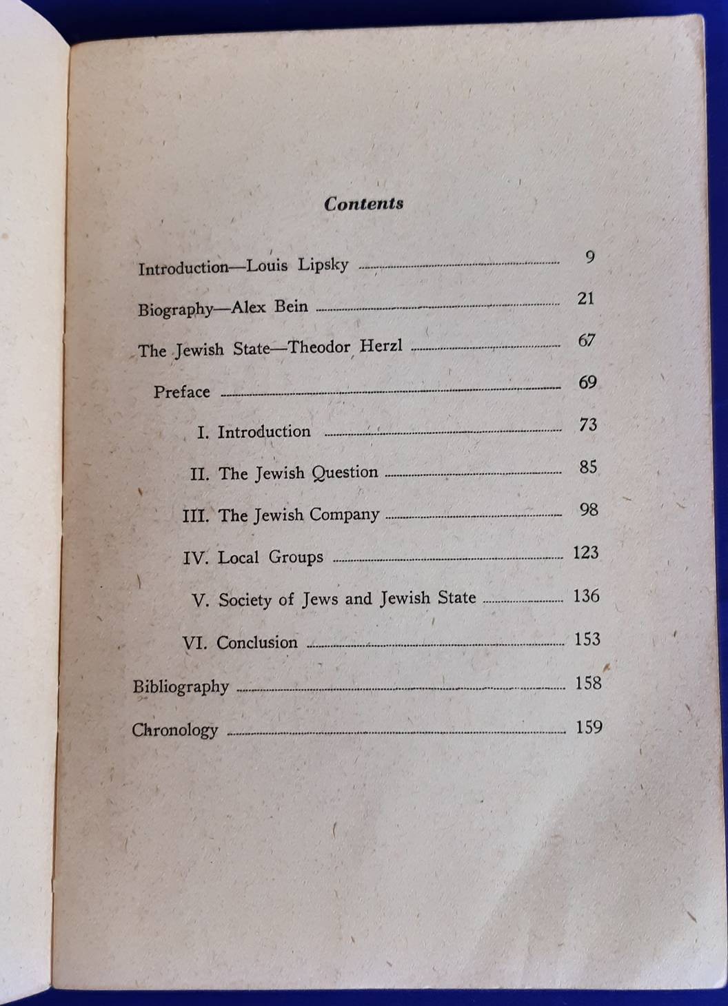 HERZL, THEODOR. The Jewish State. An attempt at a modern solution of the Jewish question.