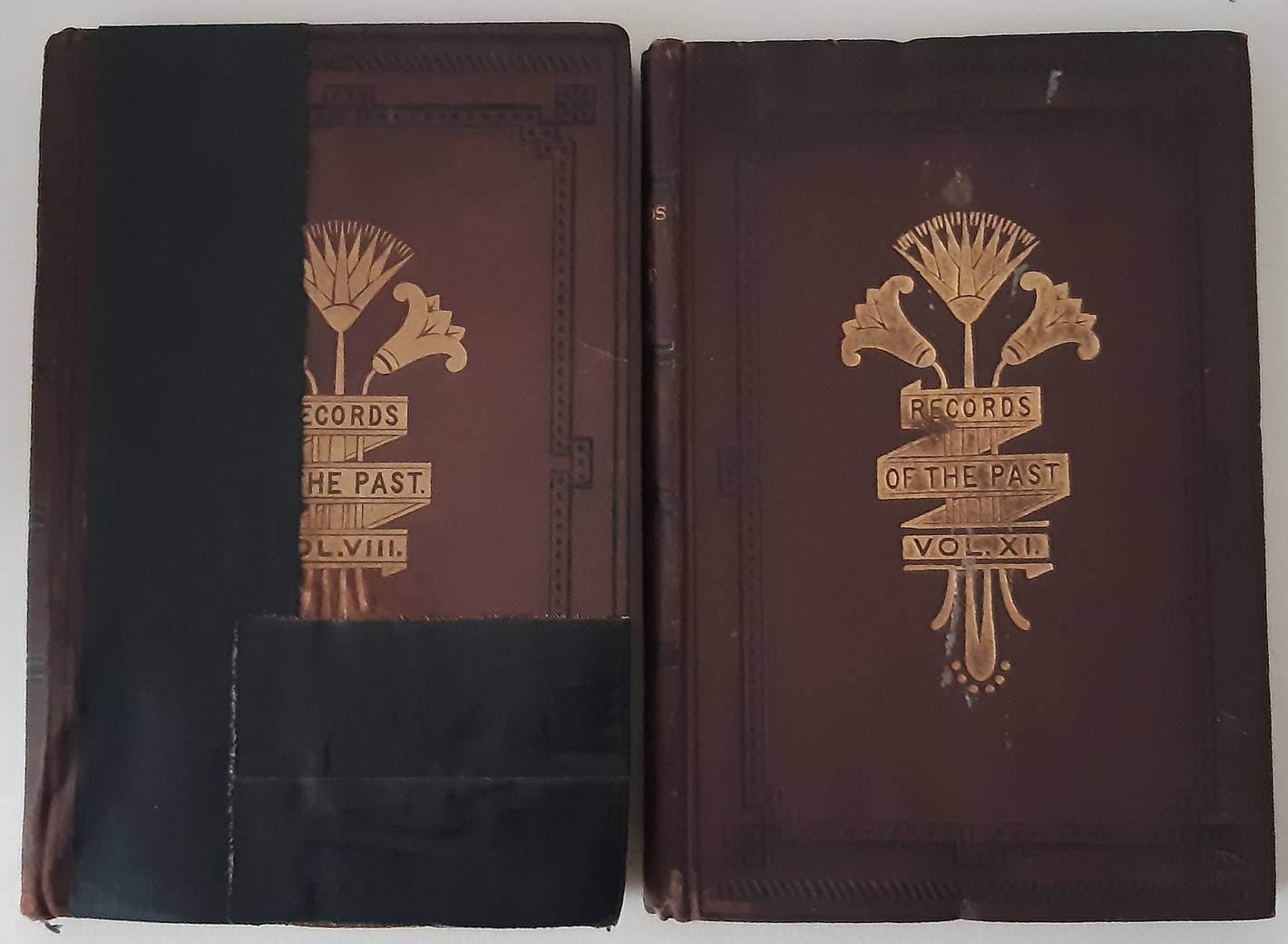 Records of the past: being English translations of the Assyrian and Egyptian monuments
published under the sanction of the Society of Biblical Archeology. Vols. 1-6, 8 and 11 (of 12)