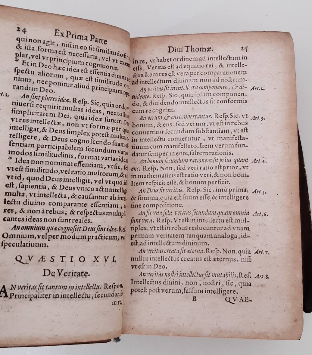 ALAGONA, P. (1549-1624). Doctoris Angelici S. Thomae Aquinatis Theologicae Summae Compendium. Omnibus omnino Theologis iuxta ac Concionatoribus per quam utile.