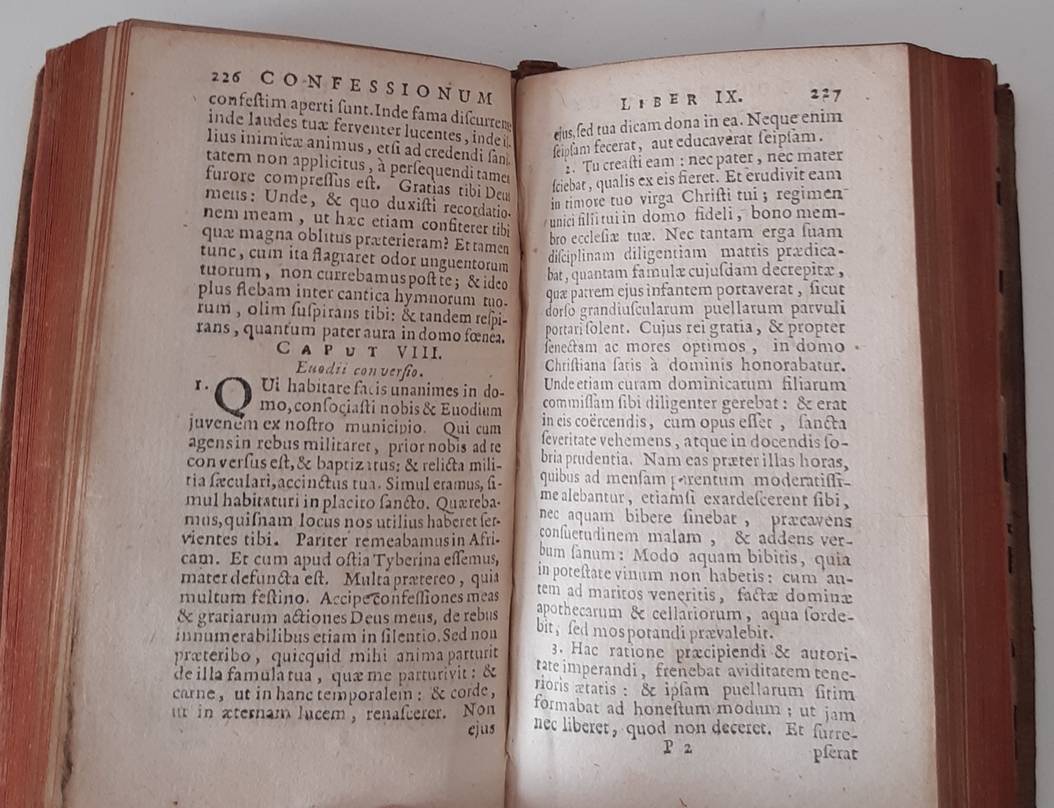 AUGUSTINUS. D. Aurelii Augustini Hipp. Episc. Libri XIII Confessionum. Ad 3. M.S.S. exemp. emendati. Opera et Studio R.P. H. Sommalii e Societate Jesu.