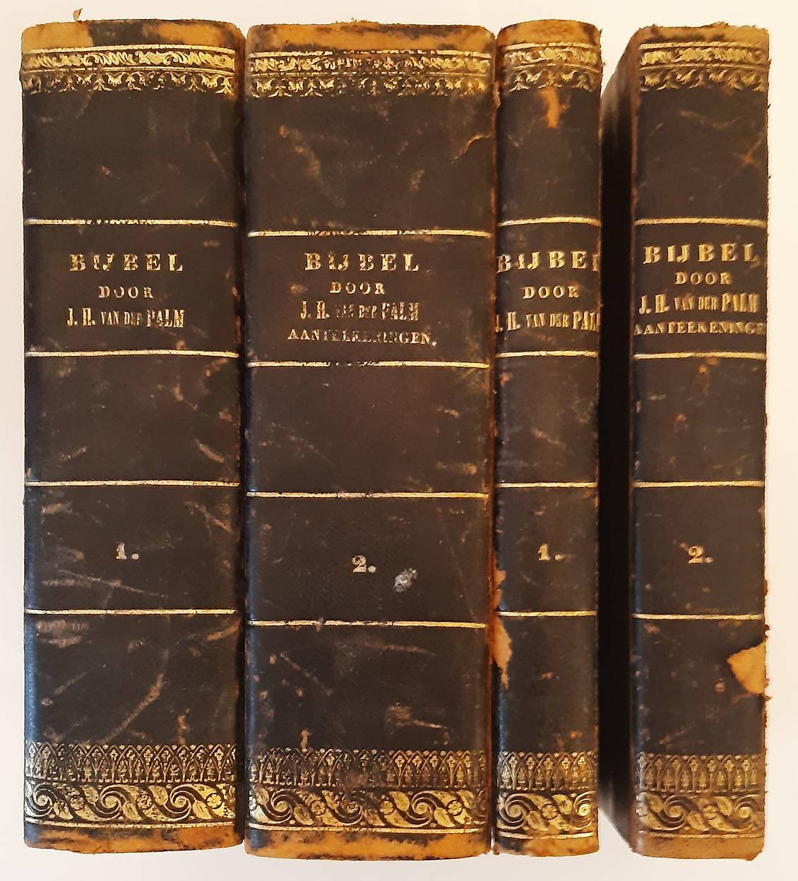PALM, J. H. VAN DER (ed.). (Dutch). Bijbel, bevattende alle de boeken des ouden en nieuwen verbonds en Volledige aanteekeningen tot de vertaling des bijbels. 4 vols.
