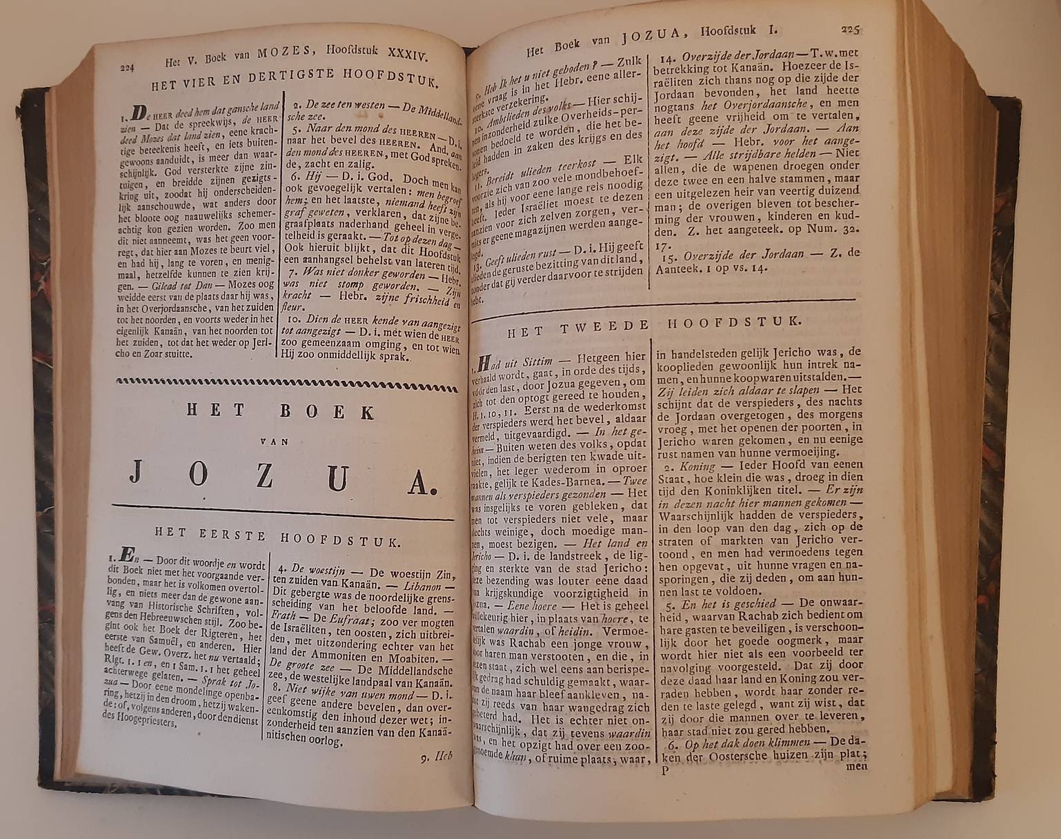 PALM, J. H. VAN DER (ed.). (Dutch). Bijbel, bevattende alle de boeken des ouden en nieuwen verbonds en Volledige aanteekeningen tot de vertaling des bijbels. 4 vols.