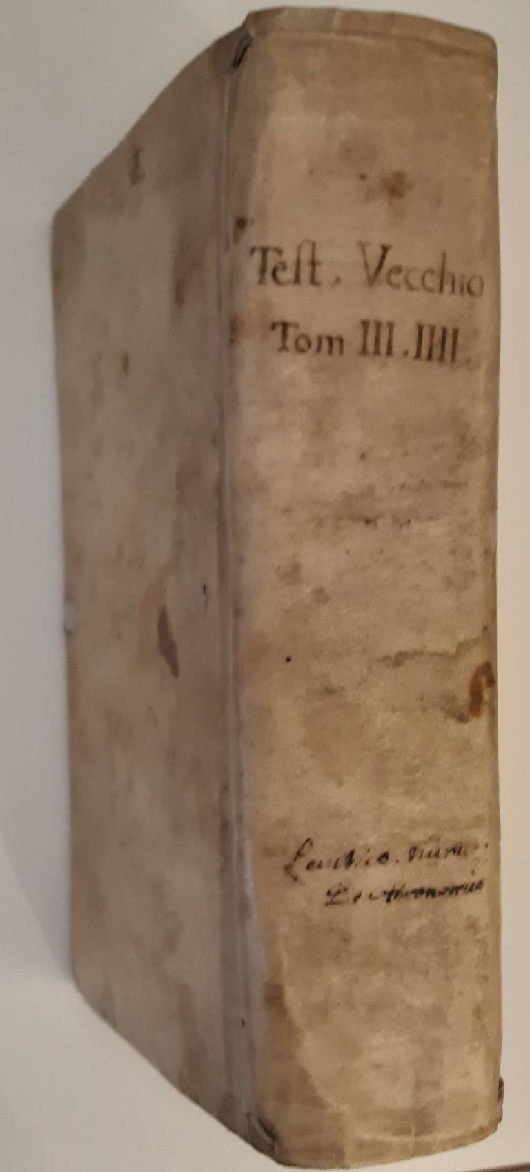 MARTINI, A. (Italian) Il Pentateuco o sia i cinque libri di Mose tradotto in lingua Italiana, e con annotazioni illustrati da Antonio Martini, Arcivescovo di Firenze. Tomo terzo-quarto. (Levitico-Numeri-Deuteronomio).