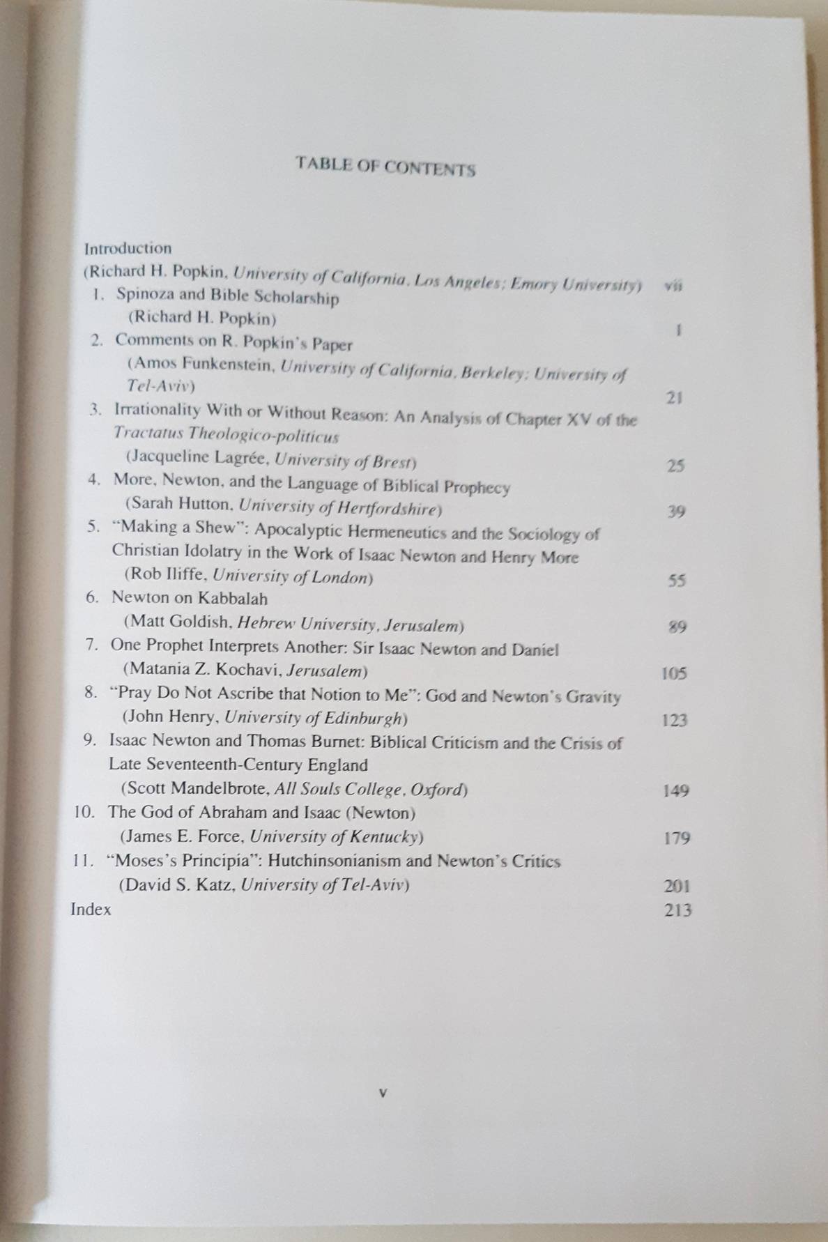 FORCE, JAMES E. & RICHARD H. POPKIN (eds.). The Books of Nature and Scripture.