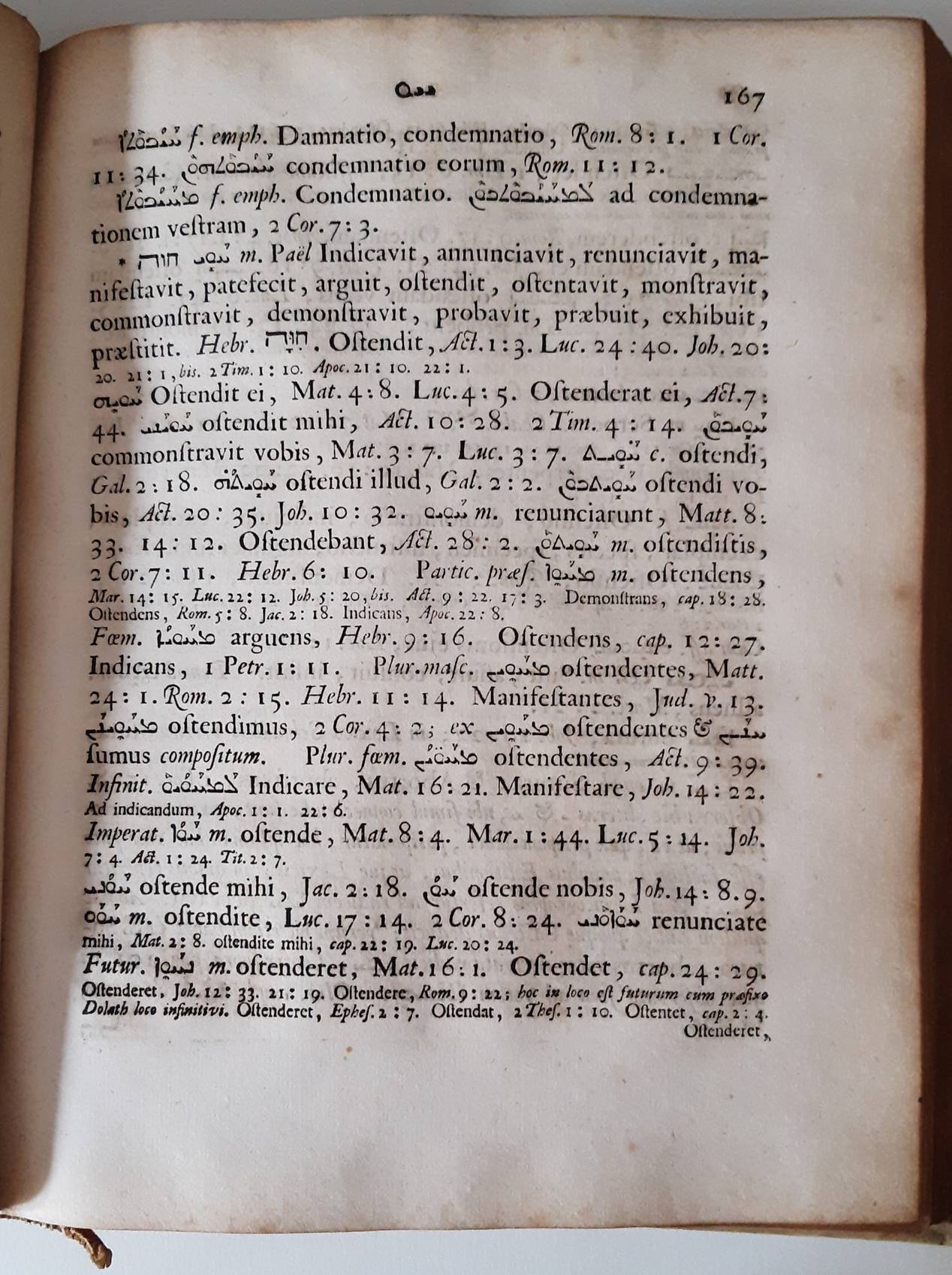 SCHAAF, CAROLUS (1646-1729). Lexicon Syriacum concordantiale, omnes Novi Testamenti Syriaci voces, Et ad harum illustrationem multas alias Syriacas & linguarum Affinium dictiones complectens. Cum necessariis indicibus, Syriaco & Latino; ut & Catalogo Nominum Propriorum ac Gentilium N