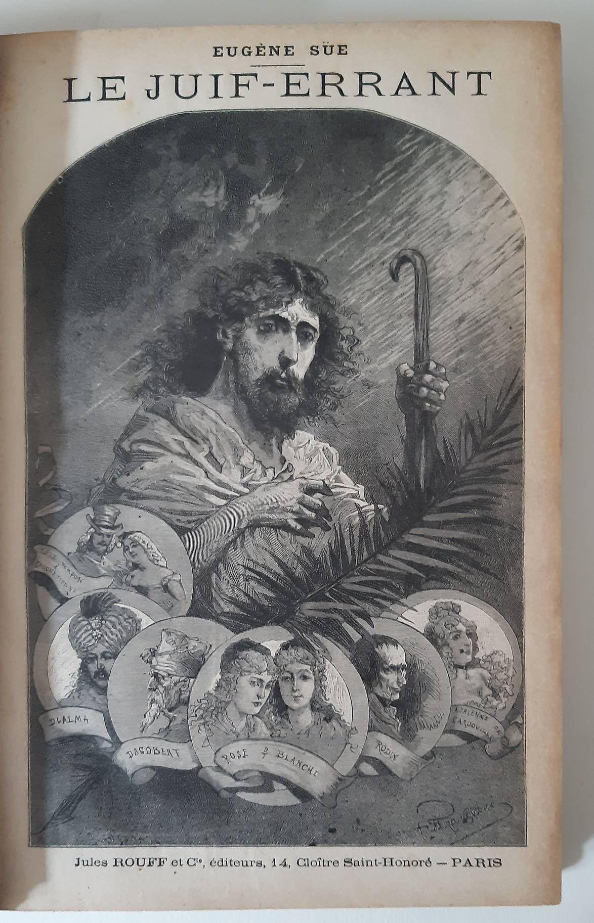 SUE, EUGENE (1804-1857). Le juif errant. 16 parts in 2 vols. (complete)