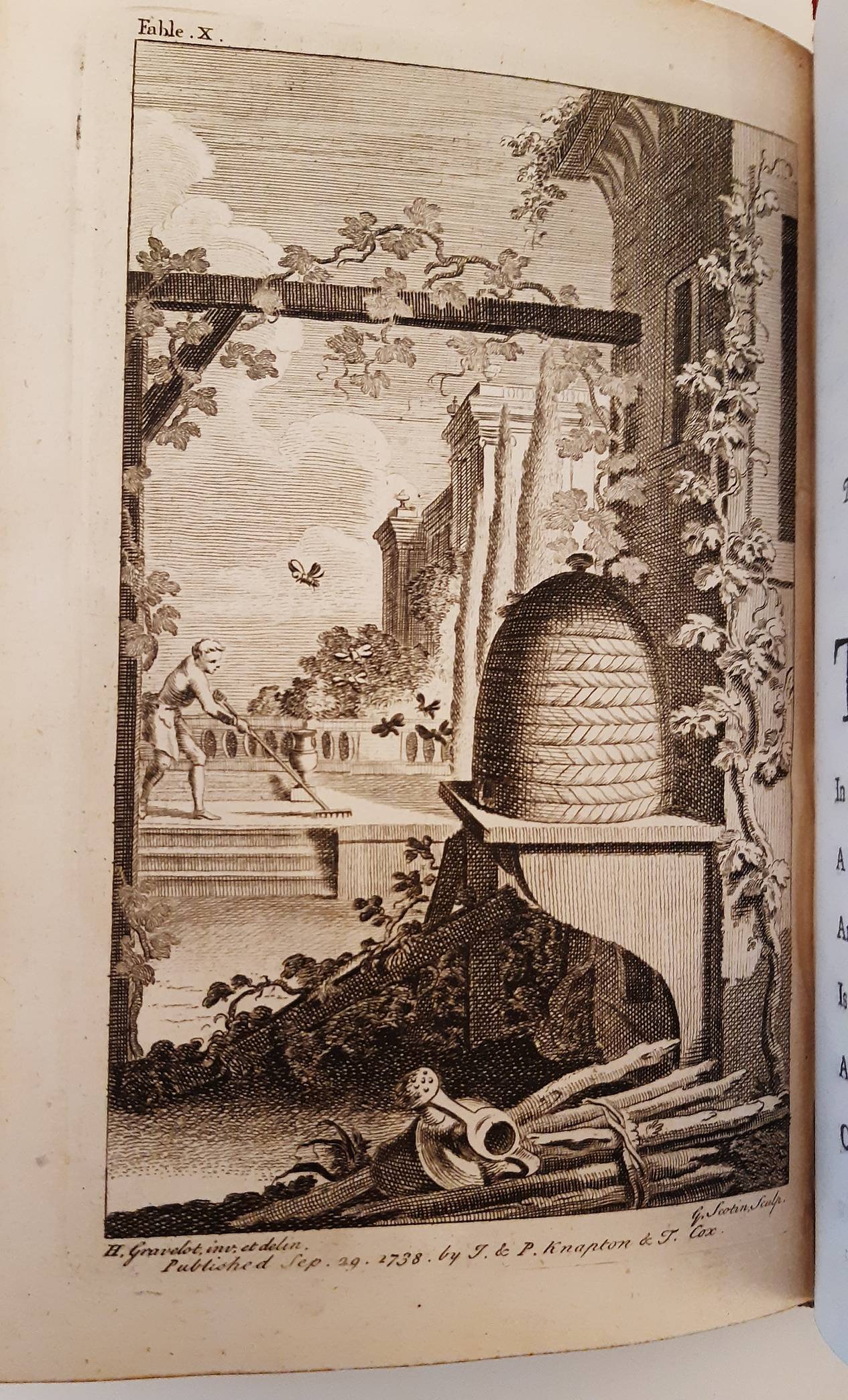 GAY, JOHN (1685-1732). Fables. By the late Mr. Gay. The Fourth Edition. 2 volumes.