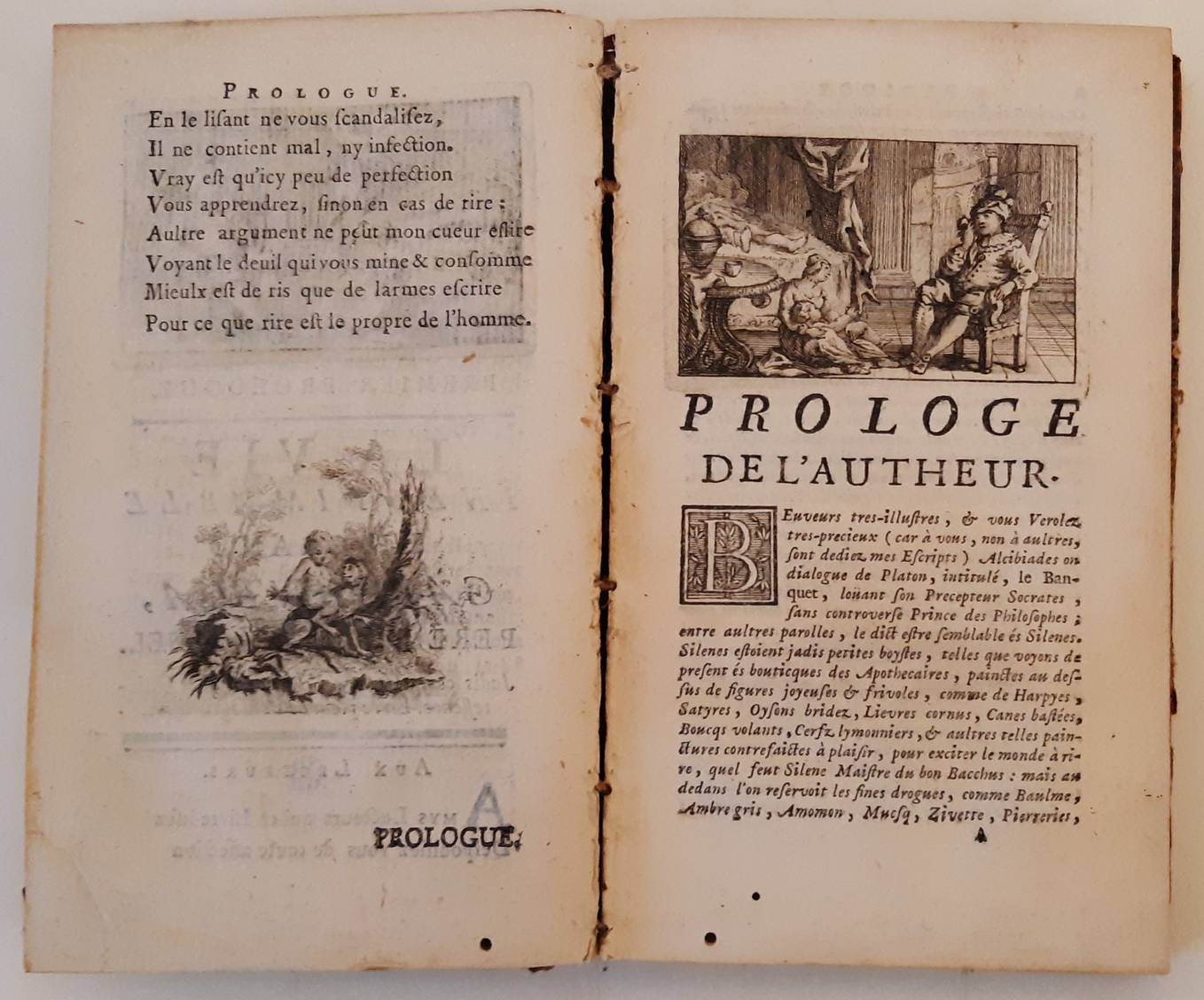 RABELAIS, FRANÇOIS. Oeuvres de Maitre Rabelais; Anciennement publiées sous le titre de Faits et Dicts du Grand Gargantua, et de Pantagruel...Edition nouvelle. 3 vols.