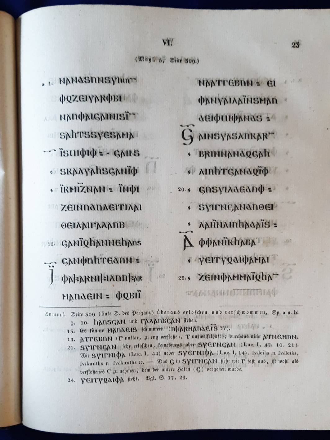 MASSMANN, H.F. (1797-1874). Skeireins aiwaggeljons þairh Johannen. Auslegung des Evangelii Johannis in gothischer Sprache.
Aus römischen und mayländischen Handschriften nebst lateinischer Uebersetzung, belegenden Anmerkungen, geschichtlicher Untersuchung, Gothisch-lateinischen Wört